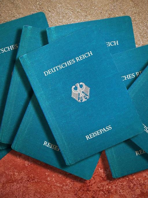 Das Symbolbild zeigt Reichsbürger-Pässe mit der Aufschrift "Deutsches Reich".