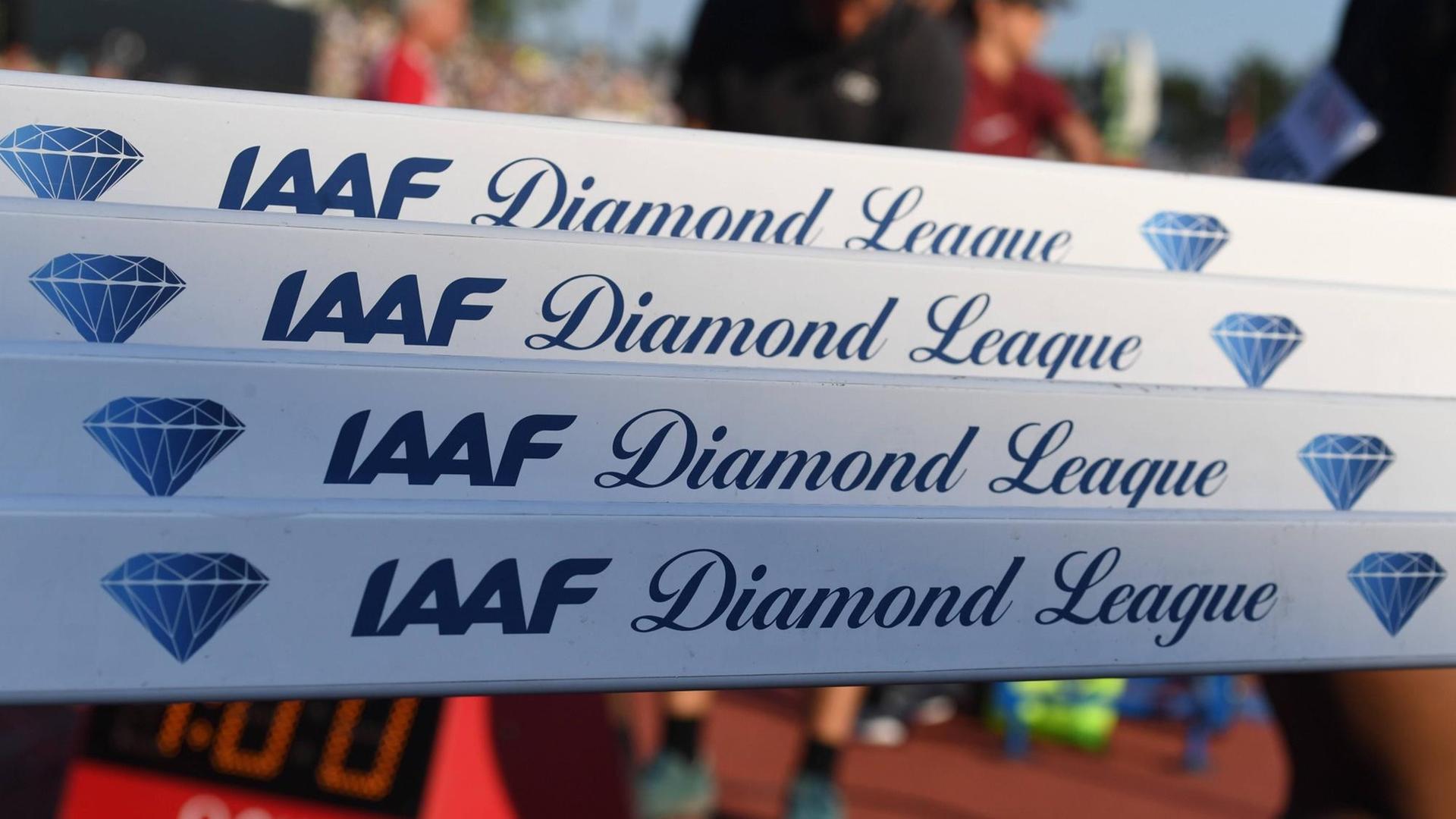 Das Logo der Diamond League. Das Logo der Diamond League.