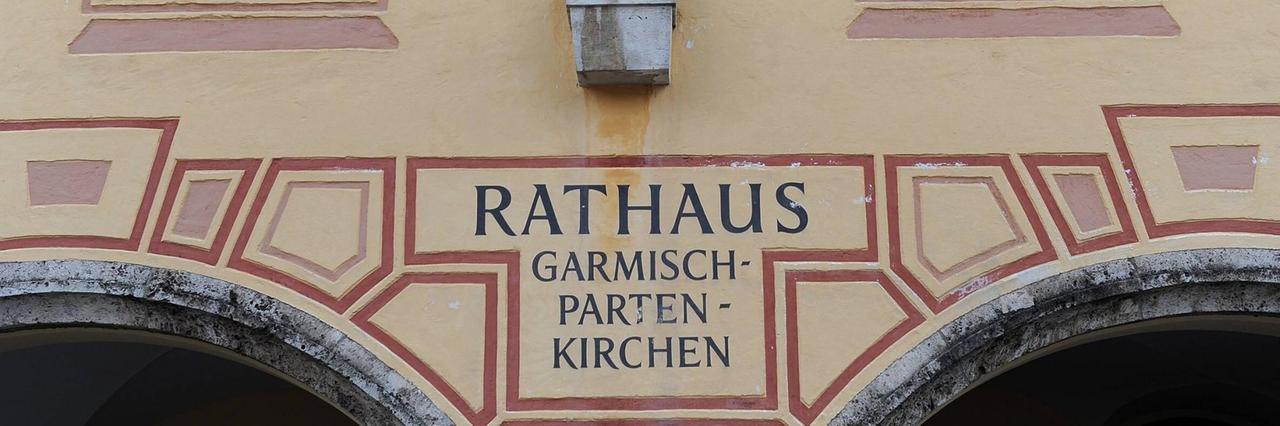 Das Rathaus von Garmisch-Partenkirchen