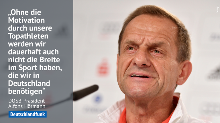 DOSB-Präsident Hörmann: Eigeninitiative der Sportler in Deutschland ist Voraussetzung für Erfolge. DOSB-Präsident Hörmann: Eigeninitiative der Sportler in Deutschland ist Voraussetzung für Erfolge.