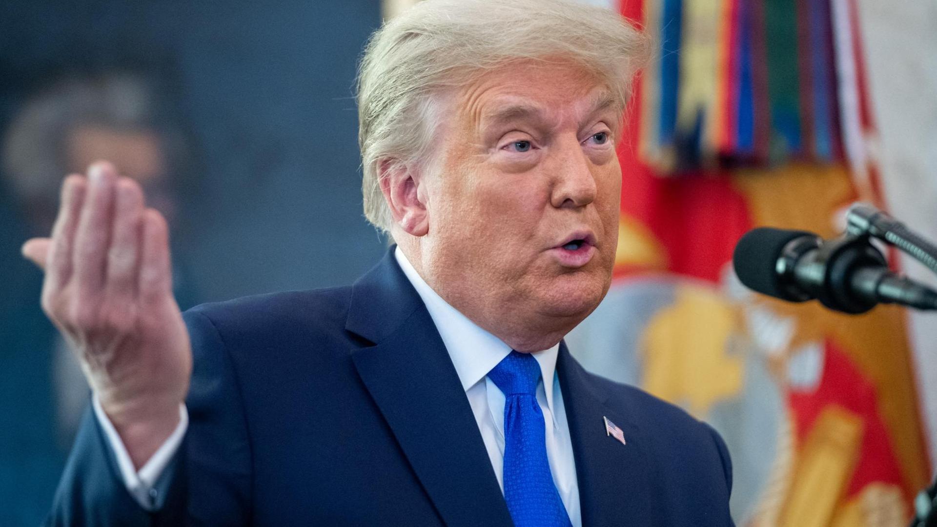 US-Präsident Donald Trump im Weißen Haus US-Präsident Donald Trump im Weißen Haus