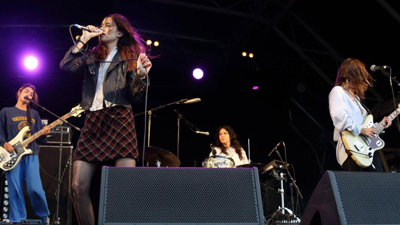 Warpaint auf dem Barclaycard British Summertime Festival in London. Warpaint auf dem Barclaycard British Summertime Festival in London.