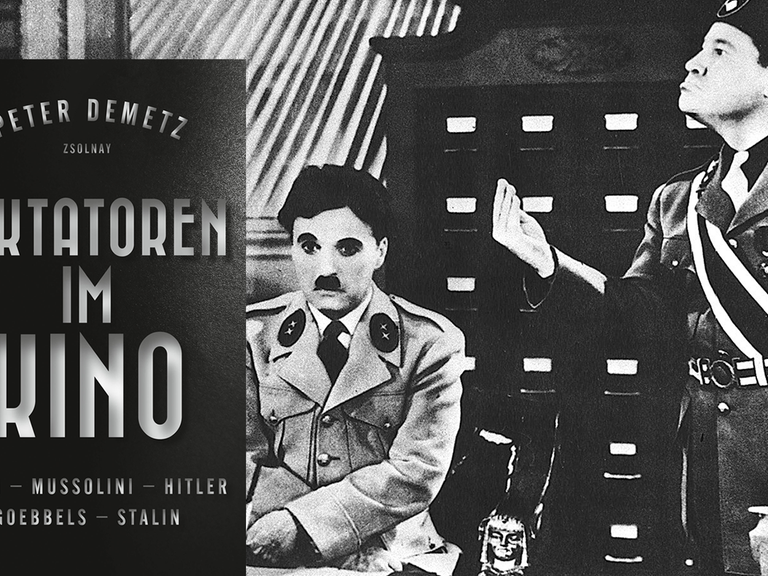 Filmszene aus Charlie Chaplins "Der große Diktator": mit den Pendants zu Hitler, Goebbels und Mussolini im Büro des großen Diktators