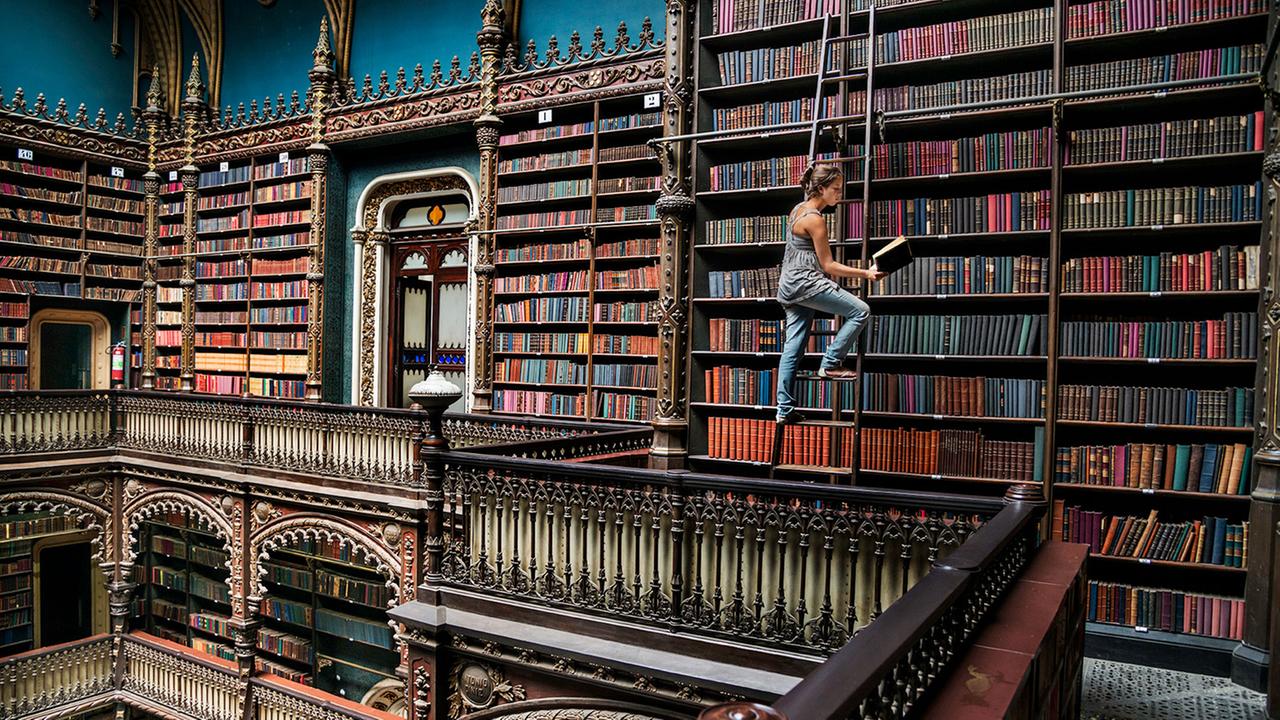 Im Real Gabinete Português de Leitura in Rio de Janeiro, Brasilien Im Real Gabinete Português de Leitura in Rio de Janeiro, Brasilien