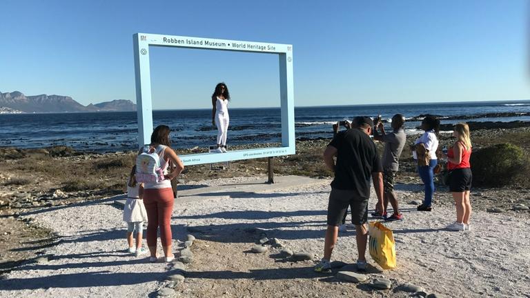 Attraktiv für den Tourismus: ein Fotoshooting auf Robben Island.