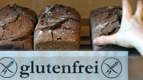 Glutenfreies Brot in einem Naturkostladen in Leipzig