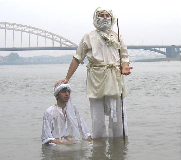 Eine mandäische Taufe