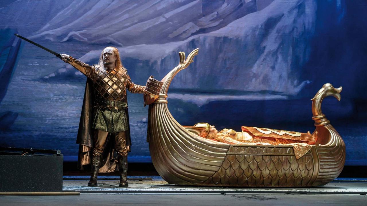 Szene aus der Oper "Sigurd" von Ernest Reyer am Theater Erfurt