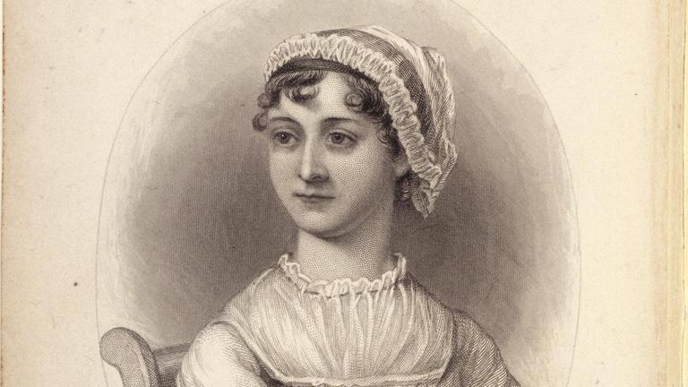 Ein Porträt von Jane Austen. Ein Porträt von Jane Austen.