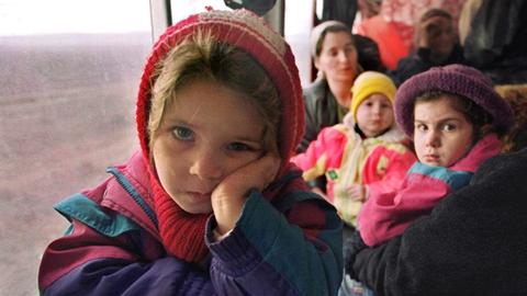 Tschetschenische Flüchtlingskinder
