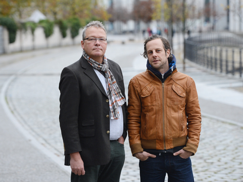 Der ehemalige Investmentbanker Rainer Voss (l) und Regisseur Marc Bauder Der ehemalige Investmentbanker Rainer Voss (l) und Regisseur Marc Bauder