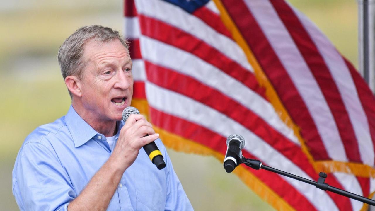 Tom Steyer, einer der Kandidaten der US-Demokraten für die Präsidentschaftswahl 2020 Tom Steyer, einer der Kandidaten der US-Demokraten für die Präsidentschaftswahl 2020