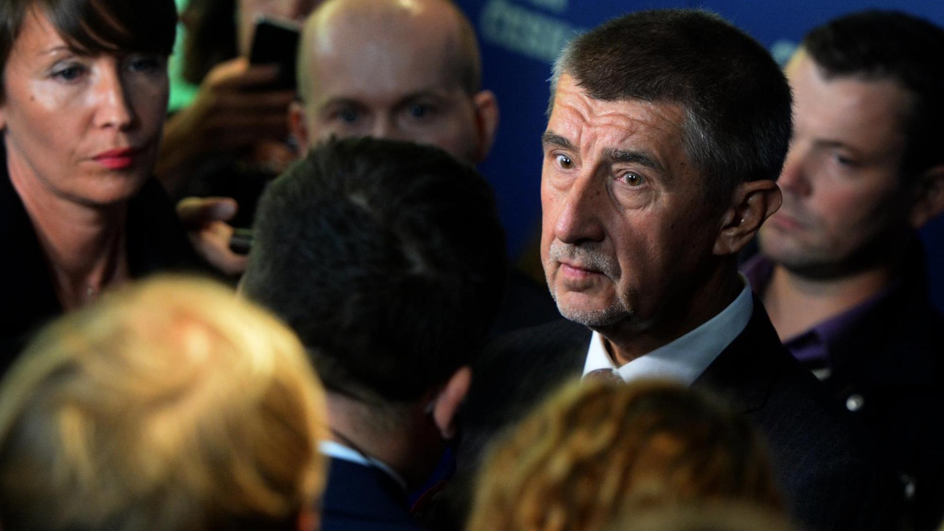 Der tschechische Finanzminister, Milliardär und Unternehmer Andrej Babis. Der tschechische Finanzminister, Milliardär und Unternehmer Andrej Babis.