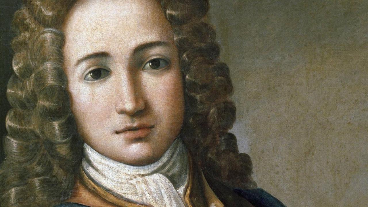 Idealisiertes Porträt des jungen Georg Friedrich Händel.