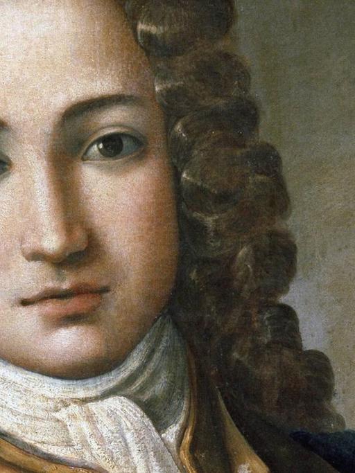 Idealisiertes Porträt des jungen Georg Friedrich Händel.