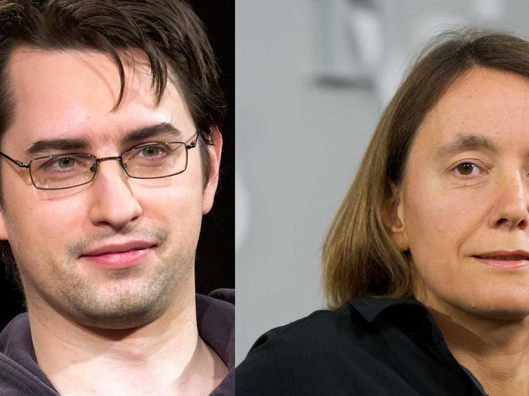 Die Autoren Clemens J. Setz und Kathrin Passig haben die Poetik-Dozentur in Tübingen 2015 inne.