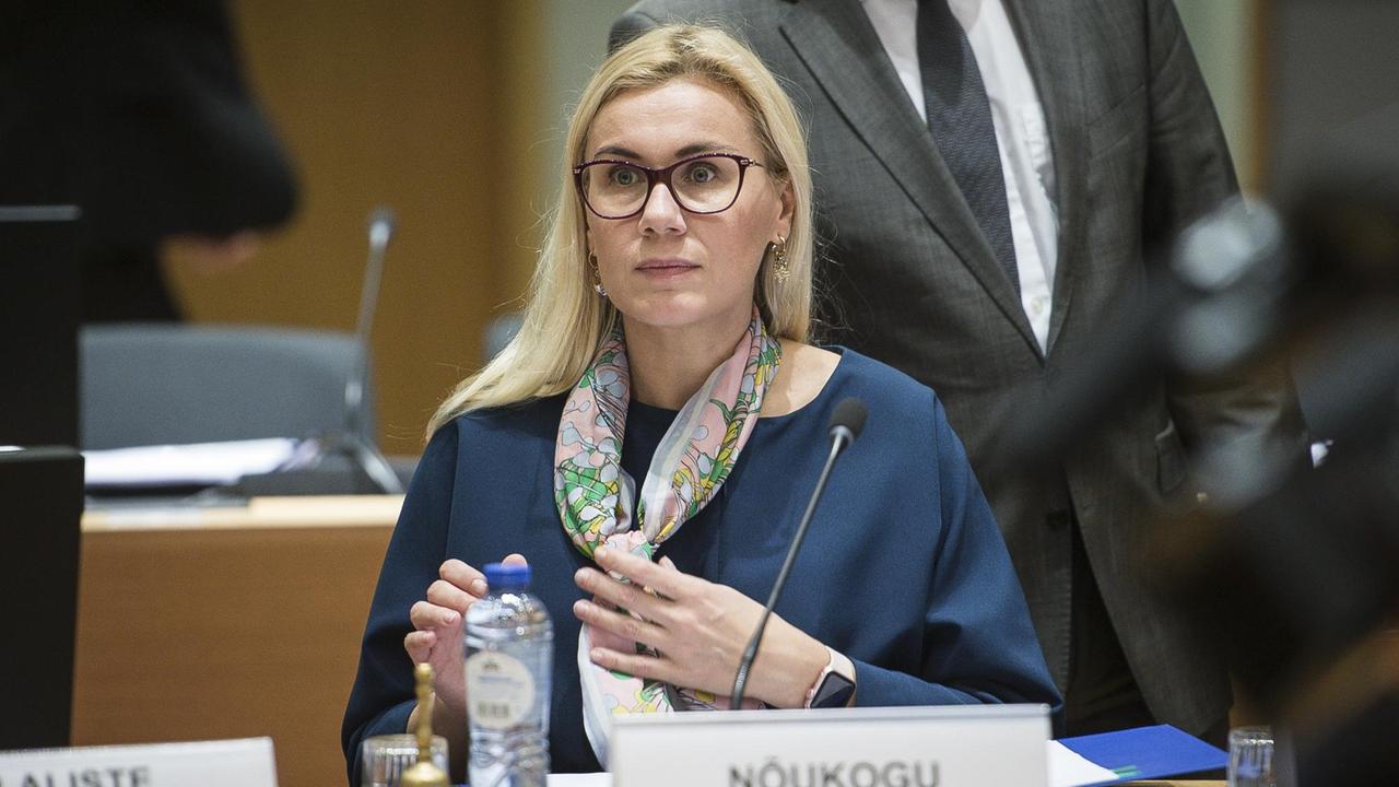 Die frühere estnische Wirtschaftsministerin Kadri Simson während eines Treffens in Brüssel Die frühere estnische Wirtschaftsministerin Kadri Simson während eines Treffens in Brüssel