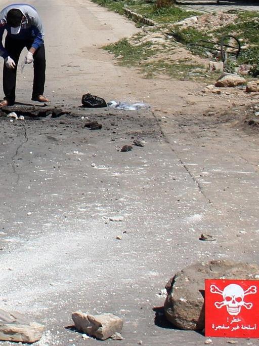 Bilder vom Tag nach dem Giftgasangriff in Syrien in Chan Schaichun.