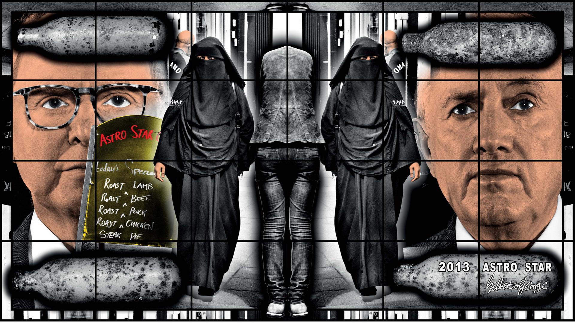 Gilbert & George: ASTRO STAR 2013, aus der Serie "SCAPEGOATING PICTURES" Gilbert & George: ASTRO STAR 2013, aus der Serie "SCAPEGOATING PICTURES"