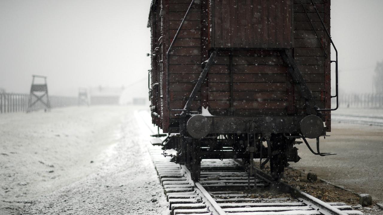 Wagen im früheren Konzentrationslager Auschwitz Wagen im früheren Konzentrationslager Auschwitz