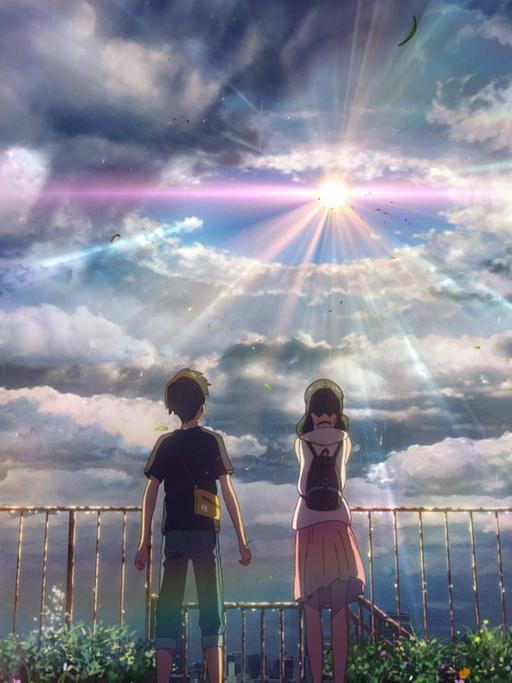 Filmszene aus "Weathering with you".