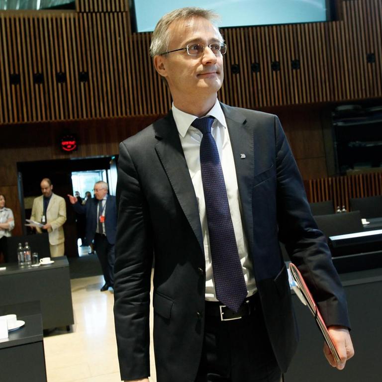 Der luxemburgische Justizminister Félix Braz kommt zum informellen Treffen der Justizminister der EU am 10. Juli 2015 nach Luxemburg.