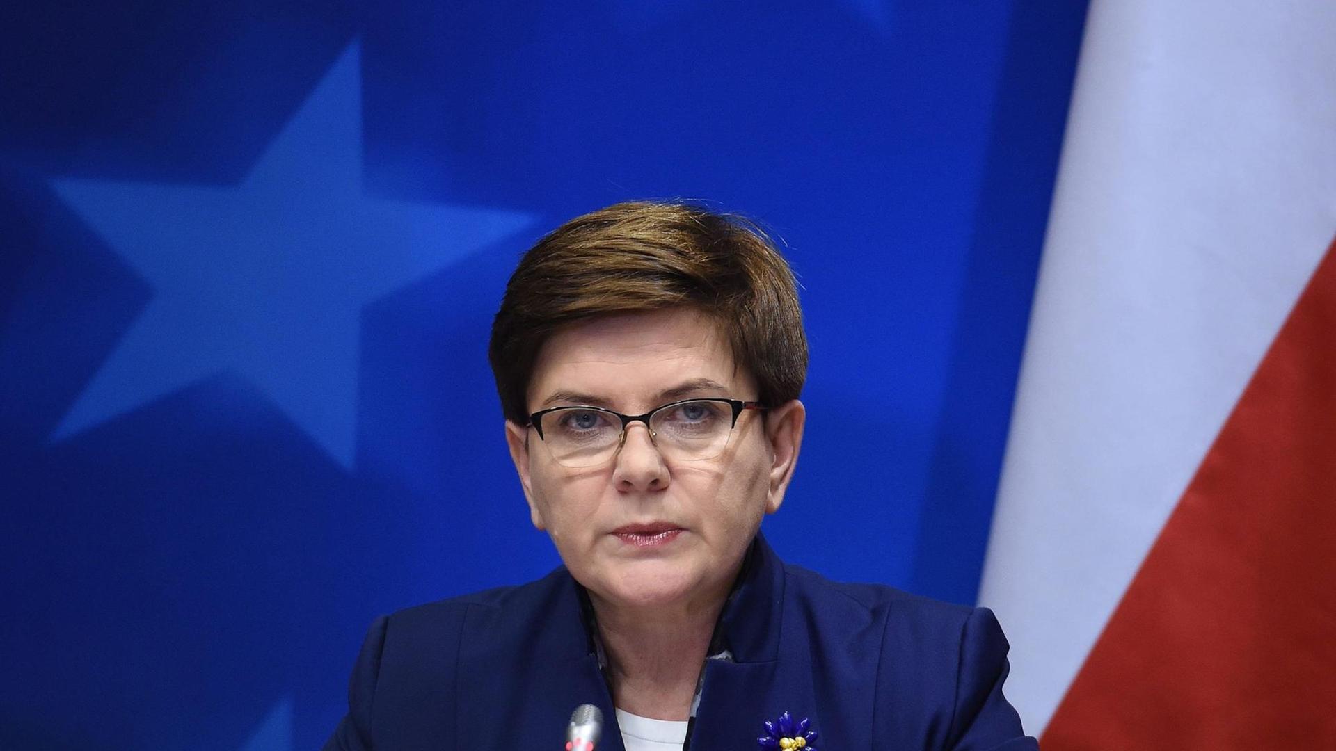 Polens Ministerpräsidentin Beata Szydlo Polens Ministerpräsidentin Beata Szydlo