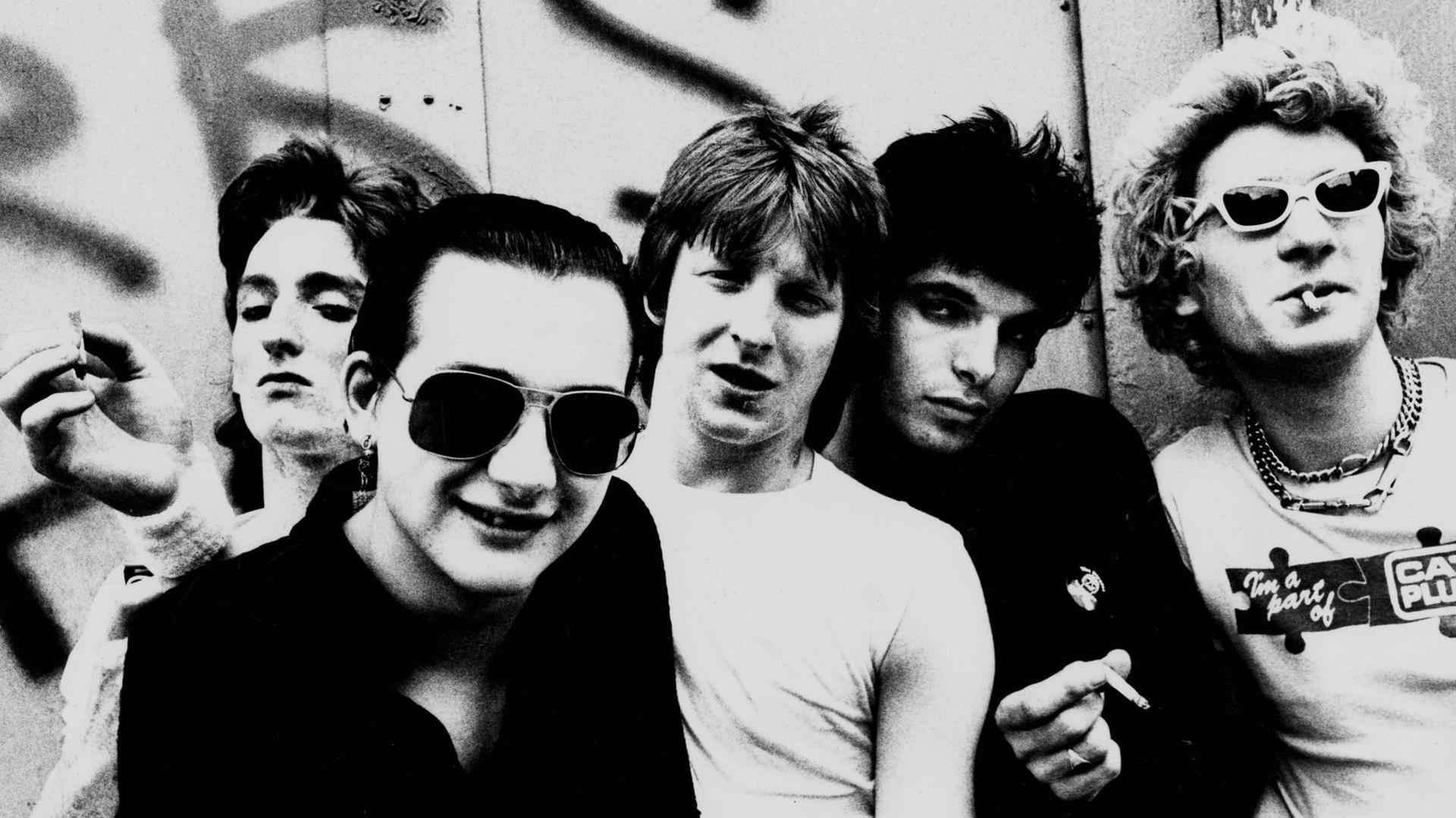 Ein Bild aus den Anfangsjahren der Punkband The Damned Ein Bild aus den Anfangsjahren der Punkband The Damned