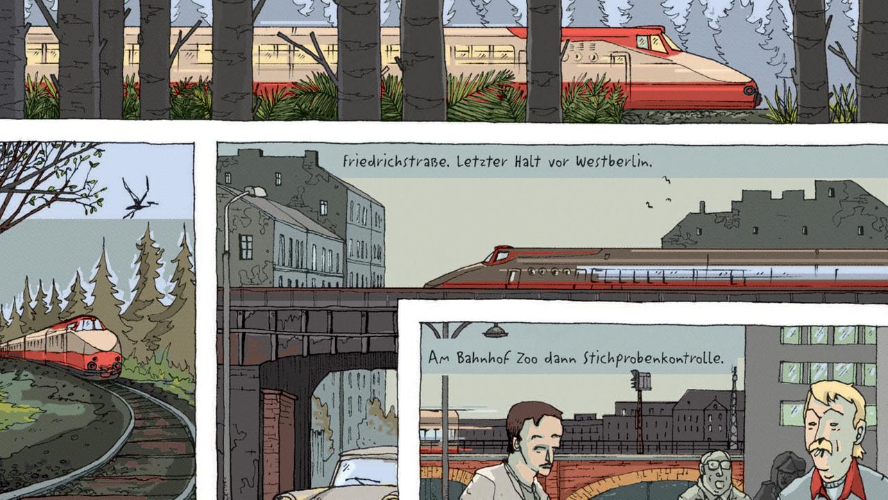 Szene aus der Graphic Novel "Gleisdreieck" von Jörg Ulbert und Jörg Mailliet (Illustrator), erschienen im Berlin Story Verlag Szene aus der Graphic Novel "Gleisdreieck" von Jörg Ulbert und Jörg Mailliet (Illustrator), erschienen im Berlin Story Verlag