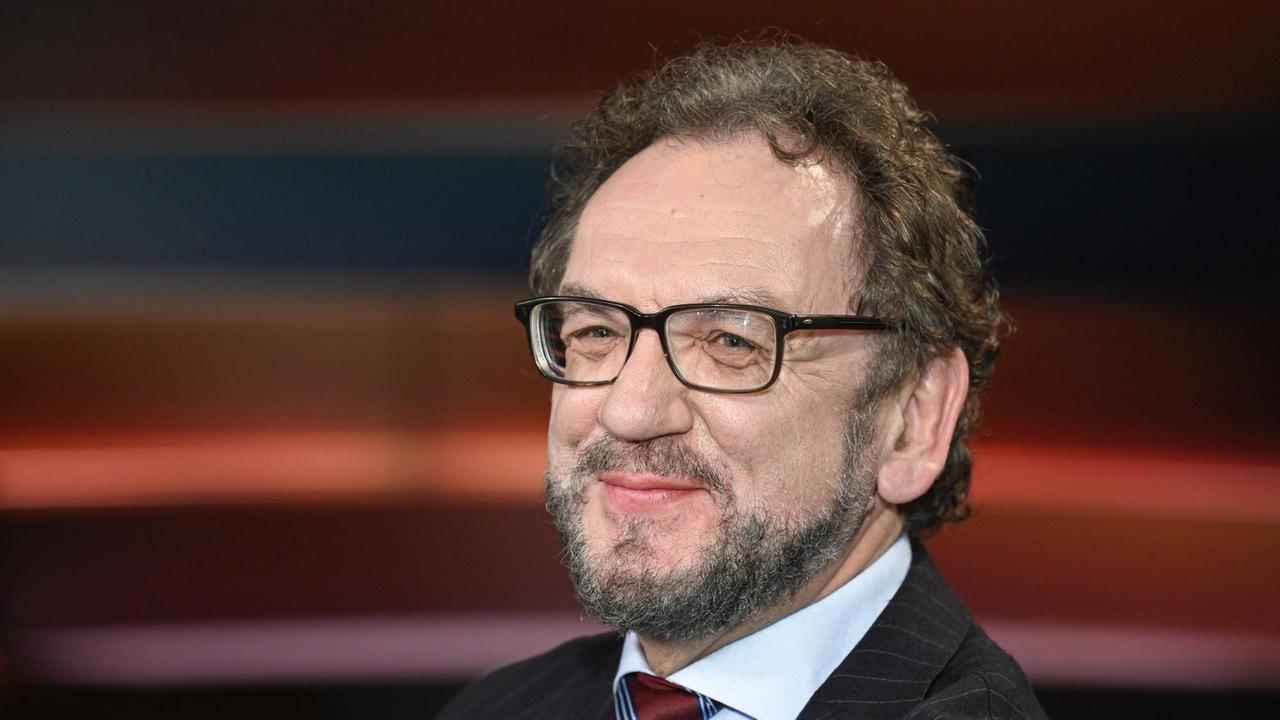 Heribert Prantl bei einem Auftritt am 24. Februar 2021 in Markus Lanz. Heribert Prantl bei einem Auftritt am 24. Februar 2021 in Markus Lanz.