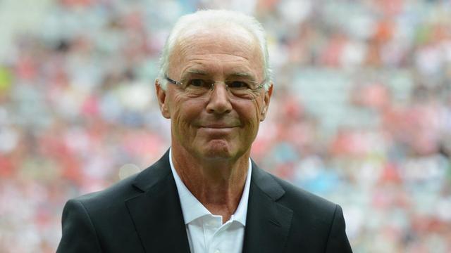 Franz Beckenbauer beim "Uli Hoeness Cup" 2013.