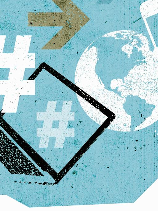 Illustration Hashtag