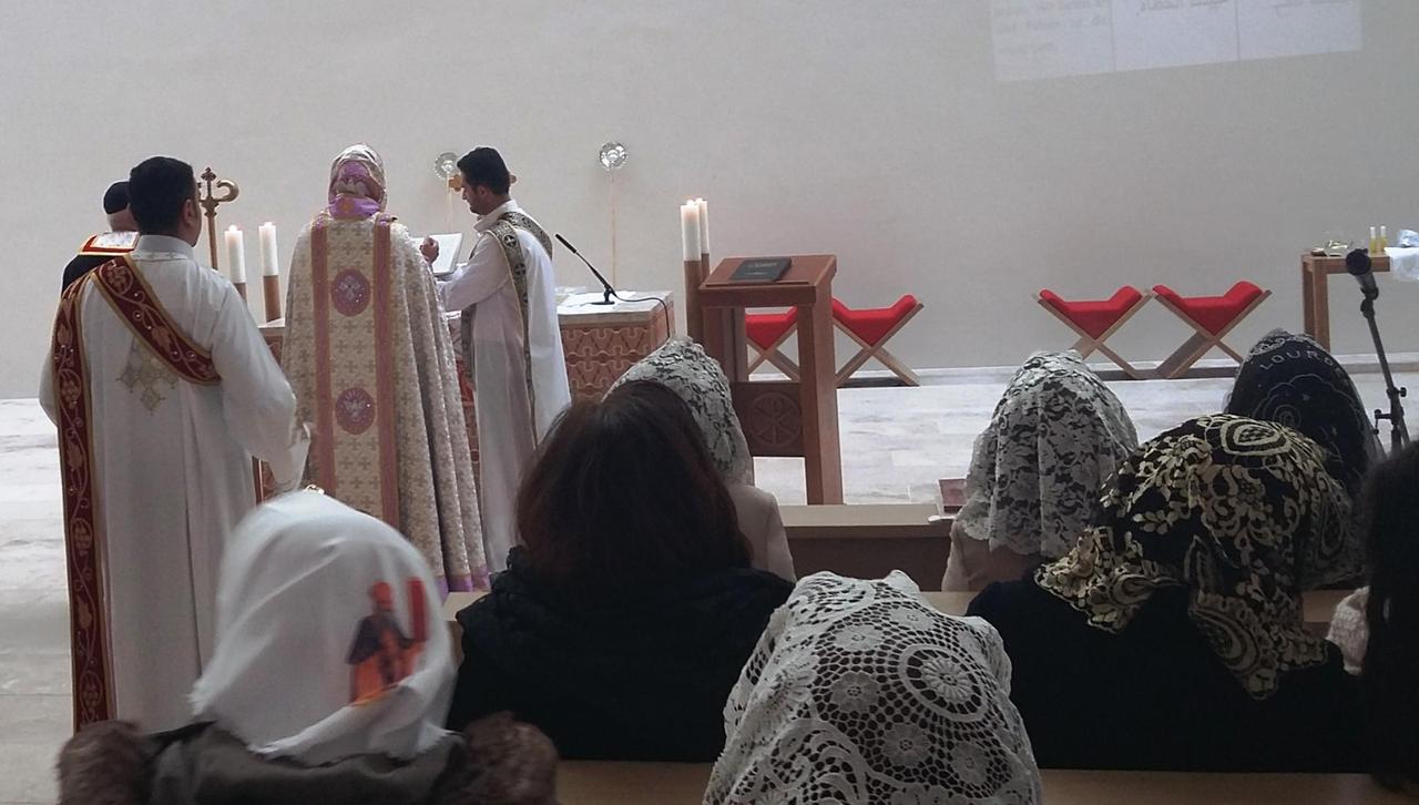 syrisch-orthodox Gottesdienst in der Propsteikirche Leipzig - Erzbischof Mor Philoxenus Mattias Nayis bei seinem ersten Besuch und Segnung der Leipziger Propsteikirche syrisch-orthodox Gottesdienst in der Propsteikirche Leipzig - Erzbischof Mor Philoxenus Mattias Nayis bei seinem ersten Besuch und Segnung der Leipziger Propsteikirche