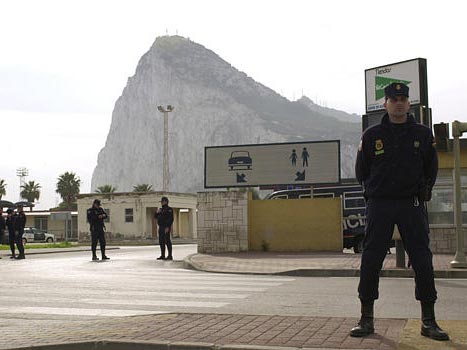 An der Grenze zu Gibraltar