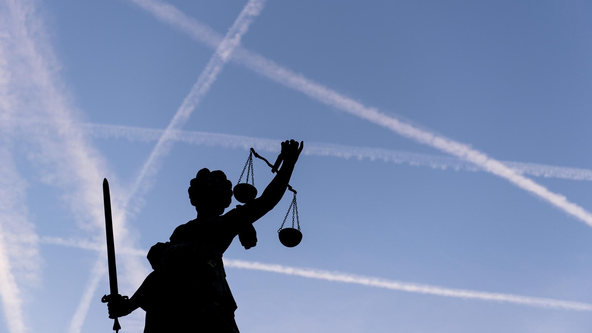 Die "Justitia" in Frankfurt am Main. Die "Justitia" in Frankfurt am Main.