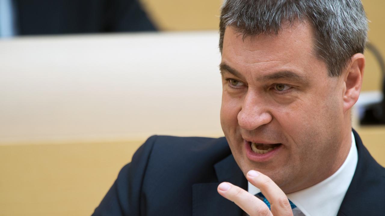 Der bayerische Finanzminister Markus Söder (CSU) Landtag in München. Der bayerische Finanzminister Markus Söder (CSU) Landtag in München.