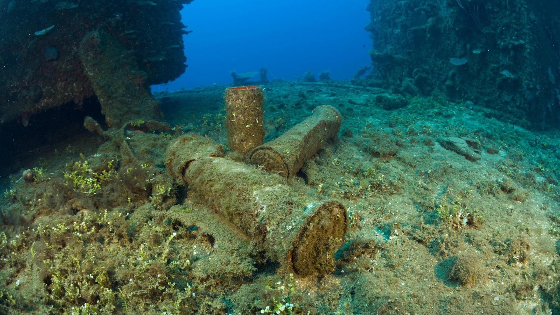 Alte Munition auf dem Meeresboden Alte Munition auf dem Meeresboden