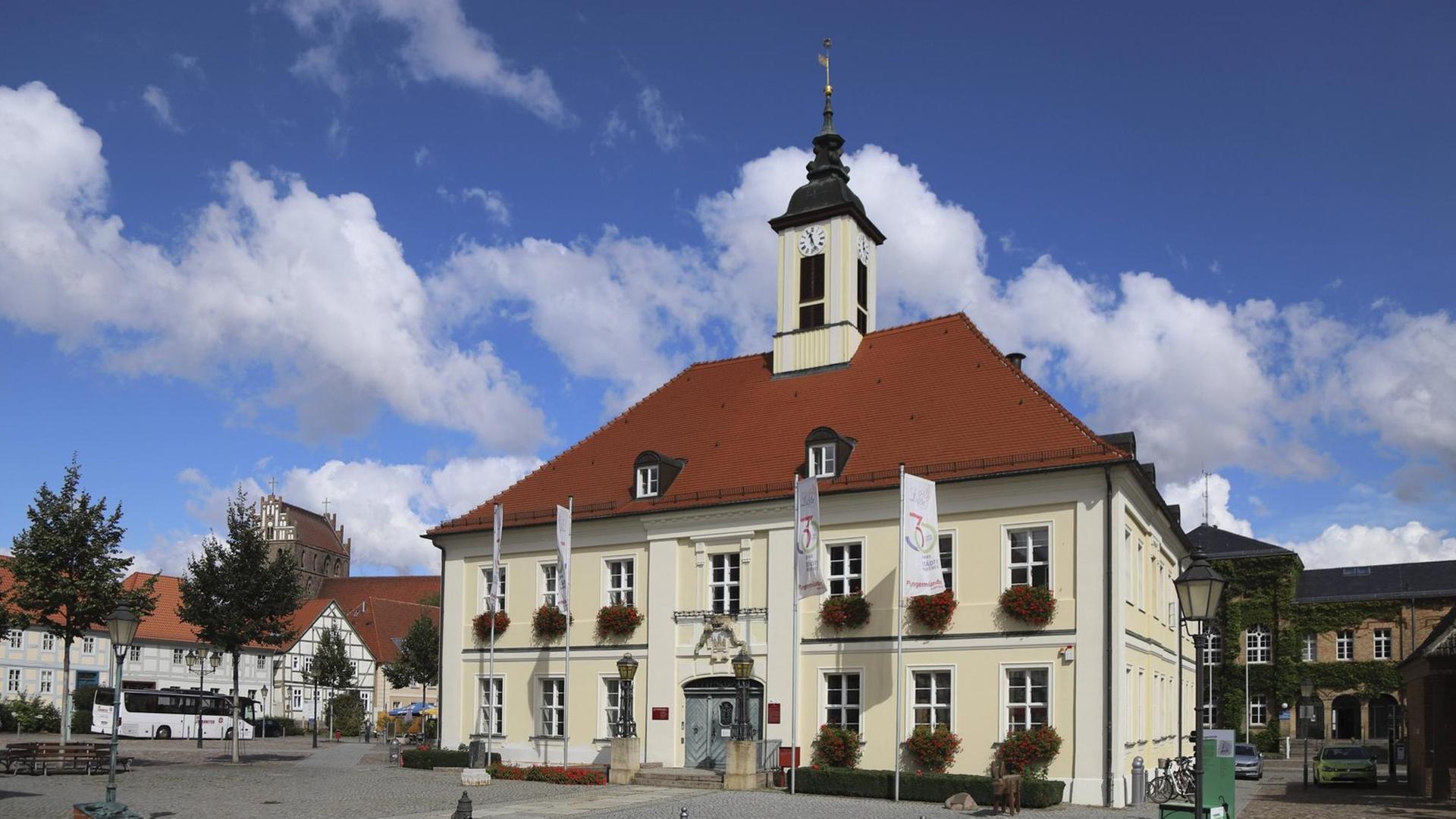 Das Rathaus von Angermünde. Das Rathaus von Angermünde.