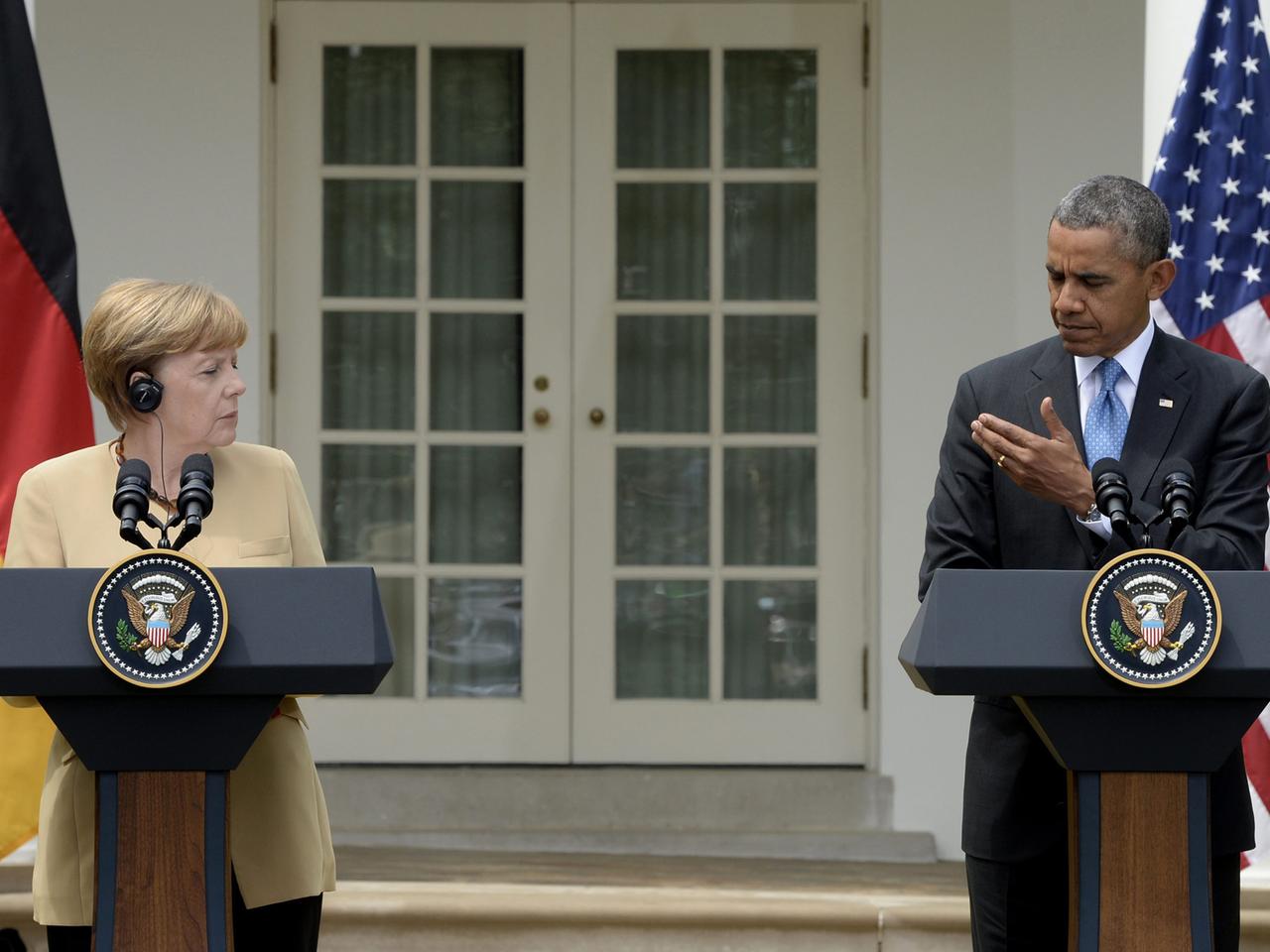 Treffen in Washington: Kanzlerin Angela Merkel und US-Präsident Barack Obama. Treffen in Washington: Kanzlerin Angela Merkel und US-Präsident Barack Obama.
