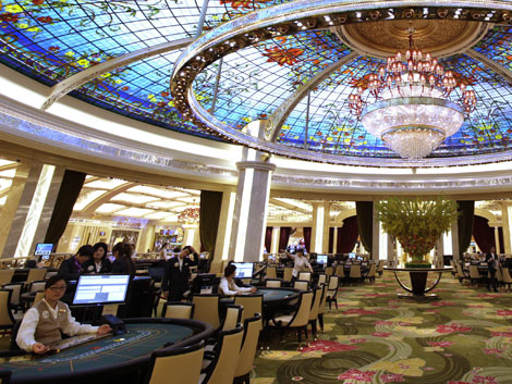 Casino im Galaxy Macau Resort in Macau, China Casino im Galaxy Macau Resort in Macau, China