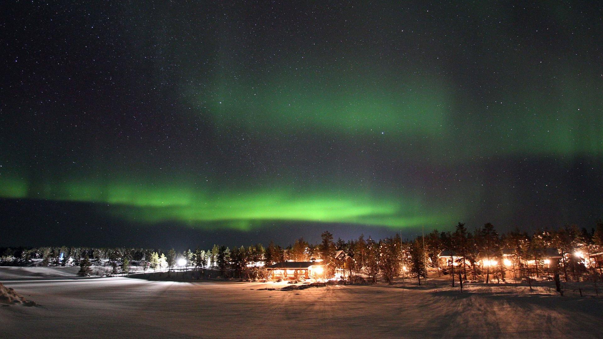 Blick auf den schwedischen Ort Aurora Blick auf den schwedischen Ort Aurora