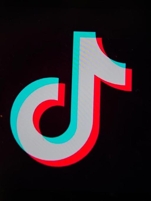 Eine Fotoillustration zeigt das TikTok-Logo auf einem Smartphone.