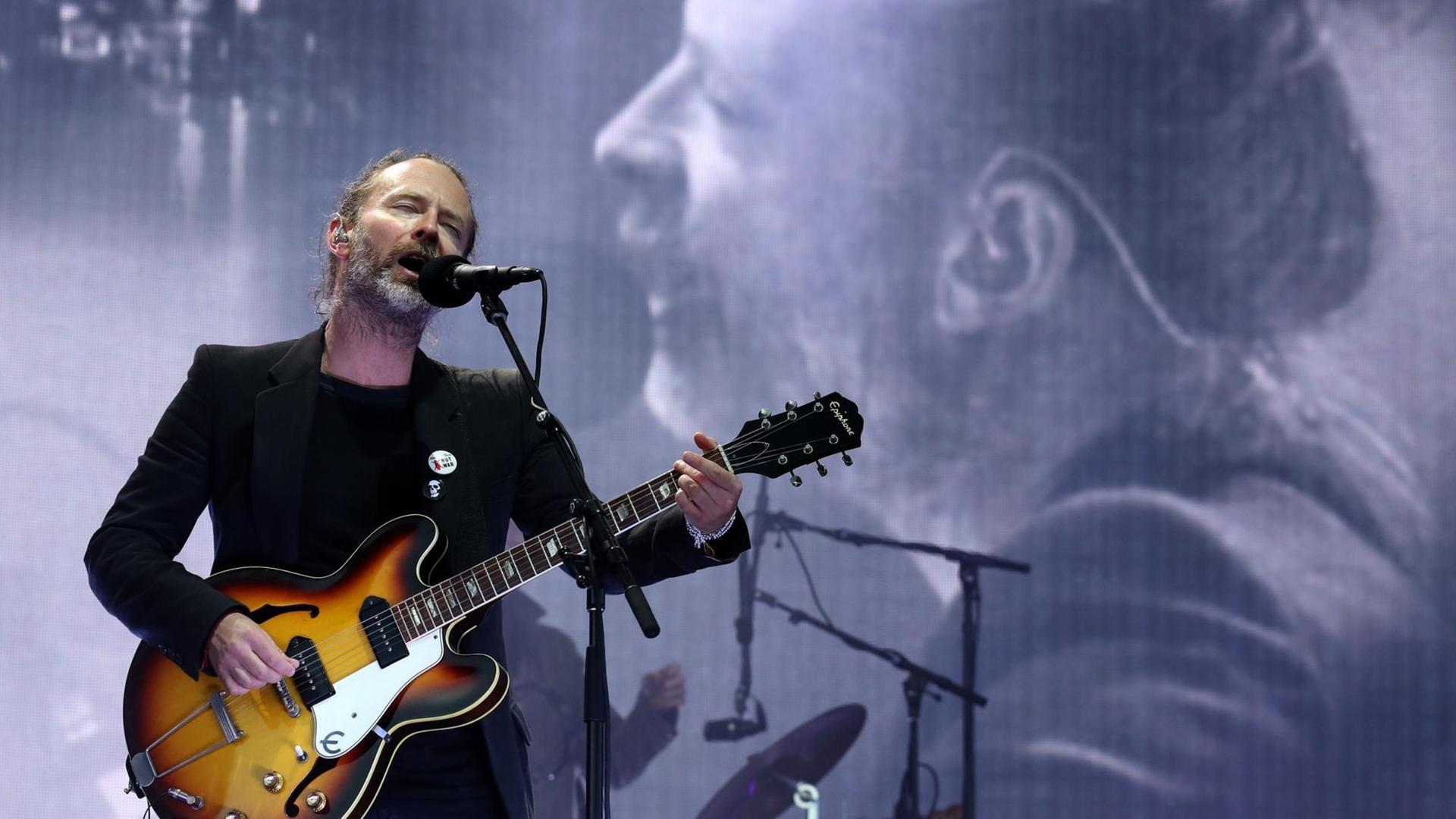 Radiohead-Sänger Thom Yorke auf dem TRNSMT Festival in Glasgow (2017) Radiohead-Sänger Thom Yorke auf dem TRNSMT Festival in Glasgow (2017)
