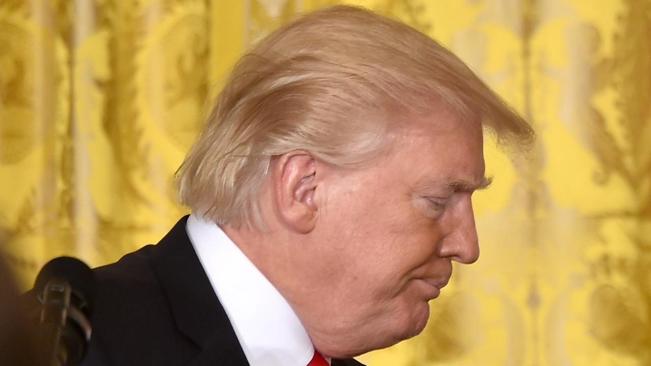 US-Präsident Donald Trump während einer Pressekonferenz im Weißen Haus US-Präsident Donald Trump während einer Pressekonferenz im Weißen Haus