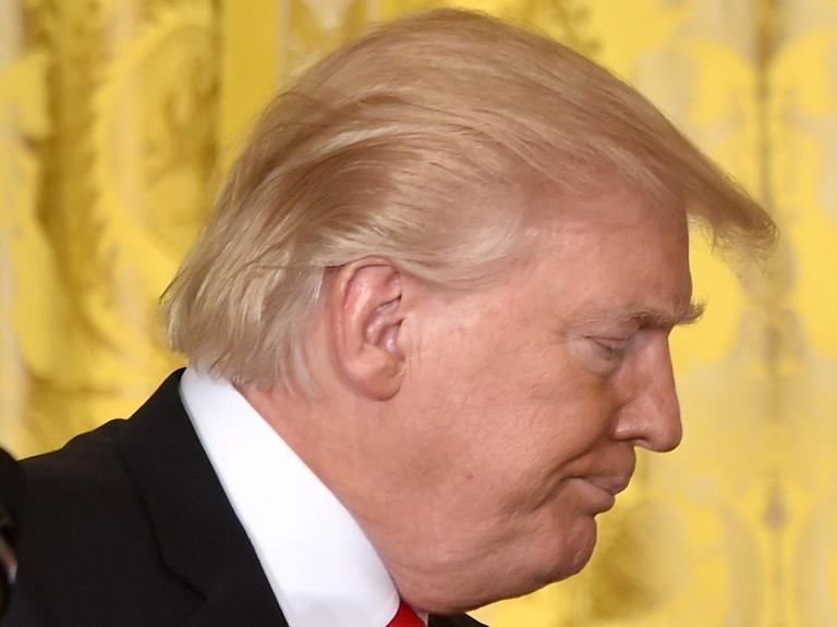 US-Präsident Donald Trump während einer Pressekonferenz im Weißen Haus