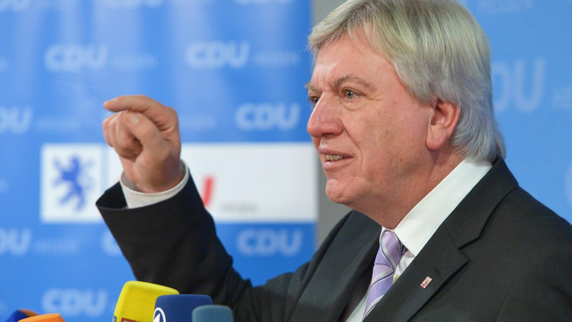 Hessens Ministerpräsident Volker Bouffier, CDU Hessens Ministerpräsident Volker Bouffier, CDU