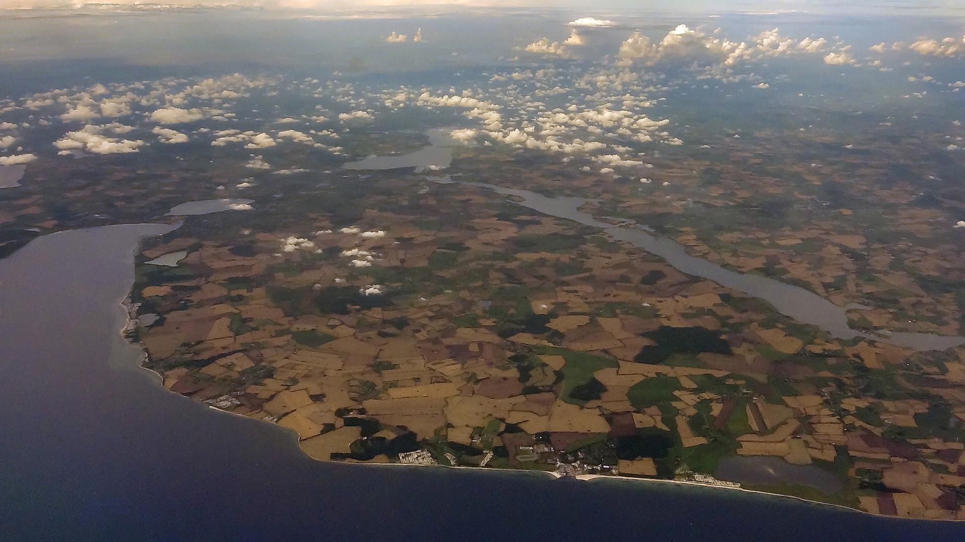 Blick auf die Eckernförder Bucht und die Schlei Blick auf die Eckernförder Bucht und die Schlei