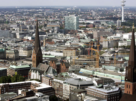 Blick auf die Hamburg und die Kunstmeile. Blick auf die Hamburg und die Kunstmeile.