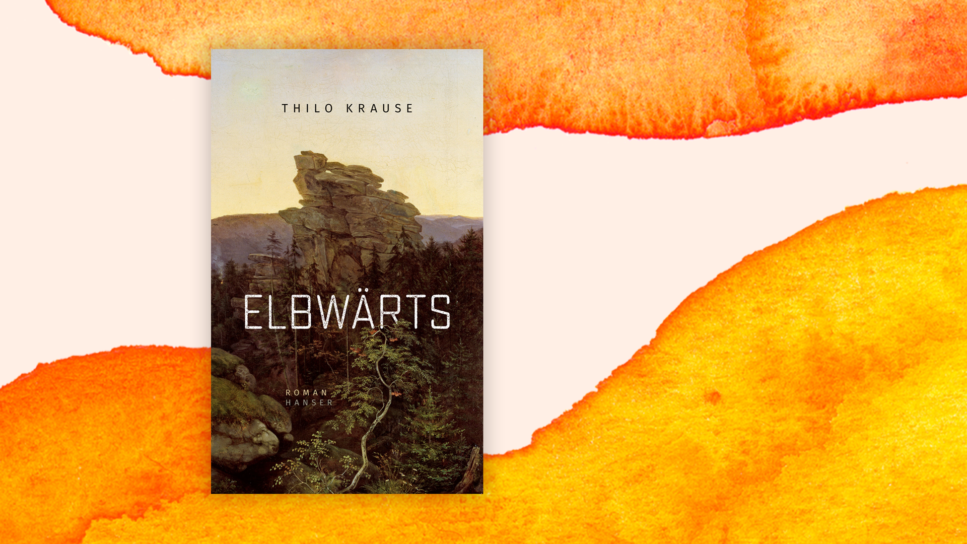 Zu sehen ist das Cover des Buches "Elbwärts" von Thilo Krause.