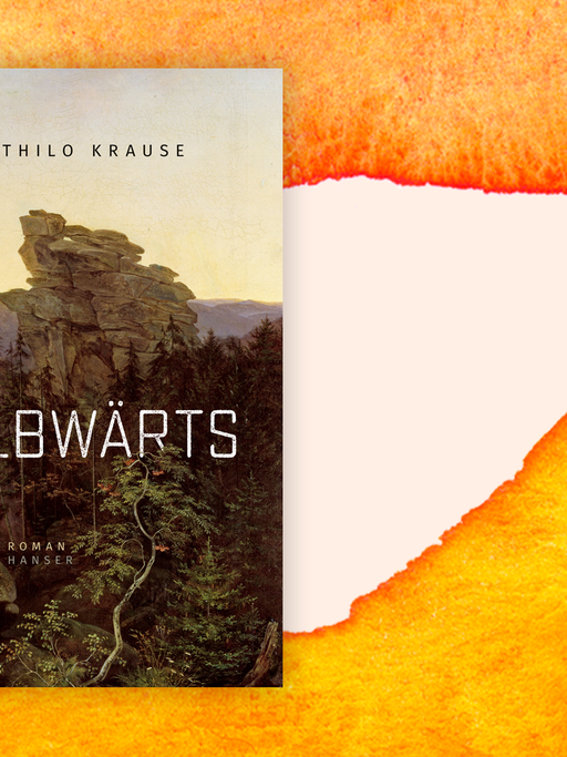 Zu sehen ist das Cover des Buches "Elbwärts" von Thilo Krause.